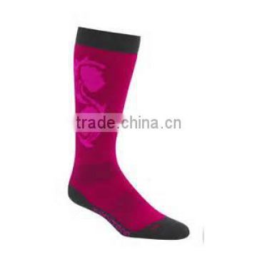 pink designed socks fo women