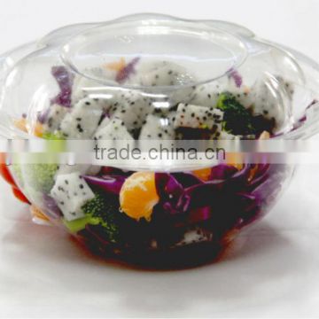 Disposable deli container .plastic round container. fruit container.factory direct salad container