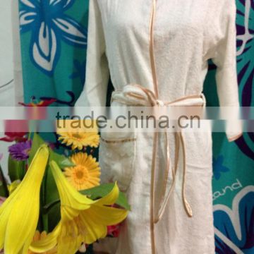 Leisure /Casual style pure cotton female pure cotton bath robe
