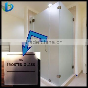 6mm 8mm 10mm 12mm frosted glass panels for door and bathroom