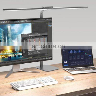 Double Head LED Desk Lamp Architect Desk Lamps for Home Office USB Powered Reading Light Lamp with 10 Steps Dimming