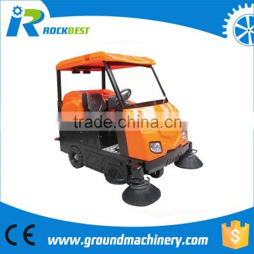 powerful ride on outdoor road sweeper