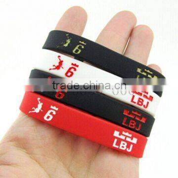 High quality Logo Design Silicone Bracelet Wirst Band