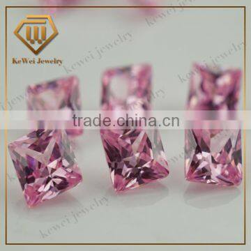 Classic Style Square Pink Color 4*4mm Synthetic Diamond