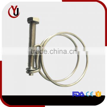 Spring Band Screw Double Wire Hose Clamp