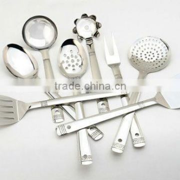 STAINLESS STEEL KITCHEN TOOLS DOTTED DESIGN