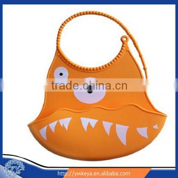 2014 latest design animal printing customed baby silicone bibs for promotion gifts