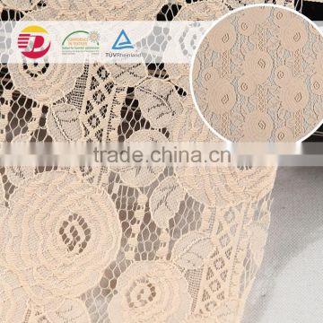 high quality guipure champagne dress making fabric flowers for dresses