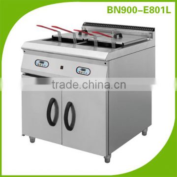 Restaurant kitchen equipment/ Digital Control Electric Fryer Dual Tank For Commercial Use