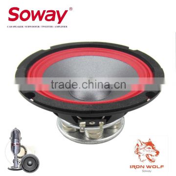 SW-604NF 6.5 inch 300w 4ohm NdFeB MAGNET Mid-bass driver, foam edge paper cone car speaker