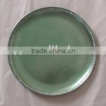 Round charger plates