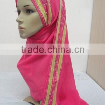 NL166 new style long scarf with rhinestones
