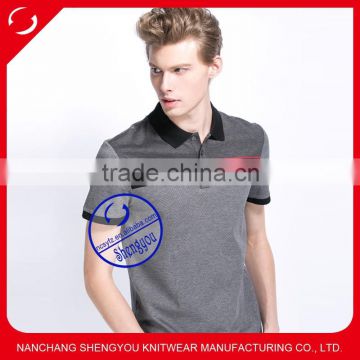 Customed spandex cotton polo t shirts for men