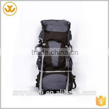 High quality BSCI certification good ventilation effect dark gray oxford sports backpack bag