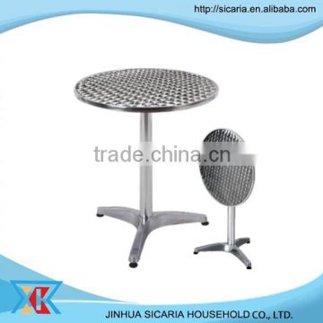 ALUMINUM ROUND TABLE THAT CAN BE FOLDED