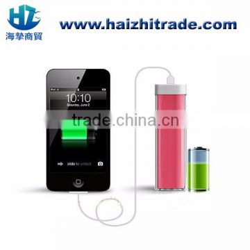 mobile phone power supply 2600mah power bank portable external battery charger power bank