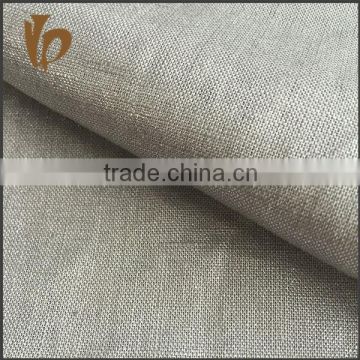 silver stamp fabric 100% Linen fabric for Men's shirts