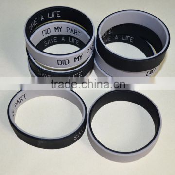 power negative ion 2 layers silicone wristband