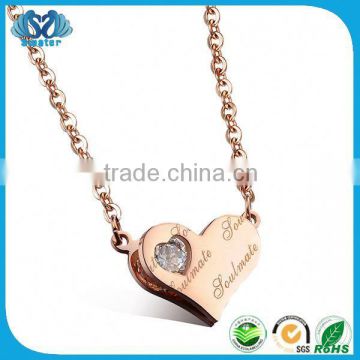 China Supplier Promotion Heart Pendant To Engrave