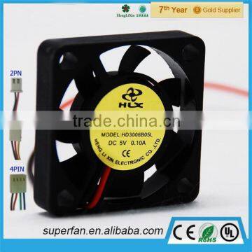 DC Fan 30mm Axial Fan Cooling 3V 5V 12V 3006 Small Size Cooling Fan HD3006B05L