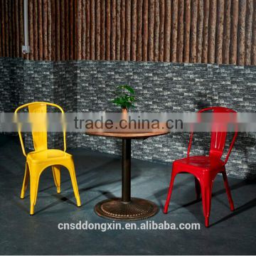 Dining table set Plastic chair Modern coffee shop tables and chairs on sale CA192