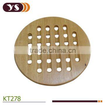 round shape heat insulation pad mat for rubber wood
