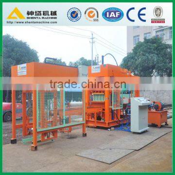 QTY6-15 Automatic hydraulic cement interlocking block shaping mechanical