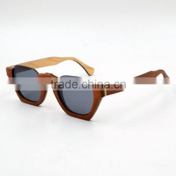 Half Layered Wood Sunglasses Fashion Design