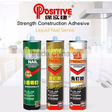 Non-toxic odorless 360ml contact ahdesive for installationof battens