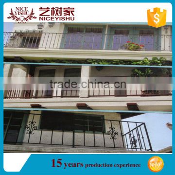 Alibaba China Wholesale Modern Simple Beautiful Decorative wrought iron balusters ,Indoor Balcony Railing