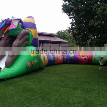 Giant commercial grade inflatable caterpillar tunnel