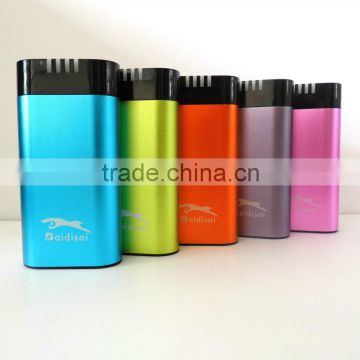 Fashion aluminum cover 5600mah power bank with led torch,flashlight ,battery charger