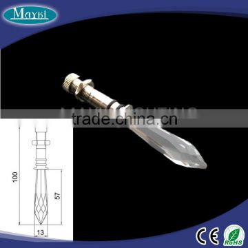 EP-019 fiber optic light end fixture with crystal and stainless steel cover for optic fiber light kit