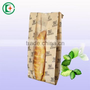 Hot sale grease proof window bread paper bag food grade bags