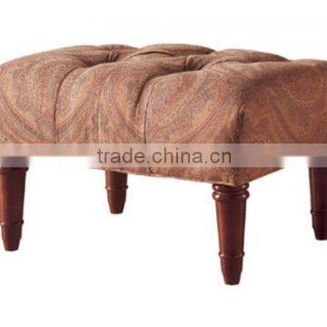 indian wooden funky ottoman