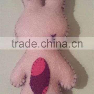 Hot sell Handmade felt rabbit plush toy made in China