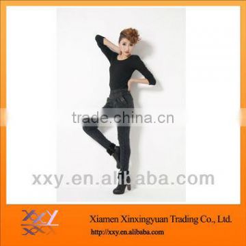 2012 Fashionable High Waist Skinny Jeans Manufacturer OEM in China
