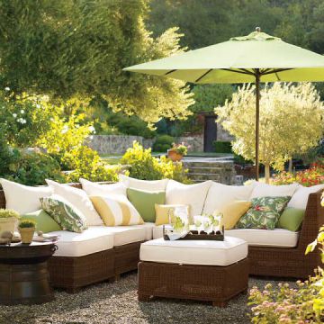 Sun Resistant Outdoor Lounge Furniture PE Rattan Leisure Balcony