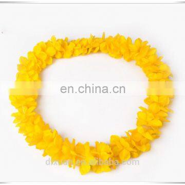 Yellow Hawaiian Flower Lei Wedding Flower Garlands Wedding Bridal Set