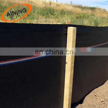 Heavy Duty PP Fabric woven Silt Fence 880mm x 100mtr Roll other size available