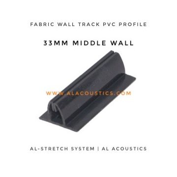 Al-Track : 33mm PVC Profile Cinema Wall Track