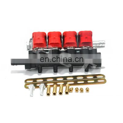 ACT VK37 cng lpg common rail injector repair kits 3ohm plastic rail injectors for cng/lpg