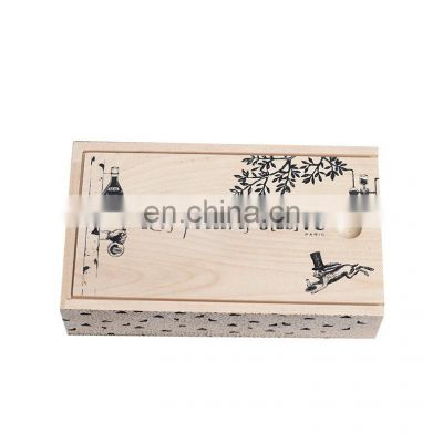 Wooden drawer box jewelry packaging gift box commemorative coin wooden box