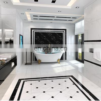 600x600 marble black High Quality Marble porcelain Tile floor and wall tile