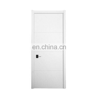 Simple American style modern high quality commercial  interior wooden frames white bedroom bathroom solid wood doors designs
