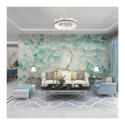 Hot Sale Home Decoration Waterproof 3D Interior Wall Mural For Home Decor Tv Background Dropshipping