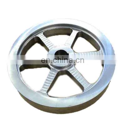 Chinese supply oem stainless steel metal drive flat belt pulley