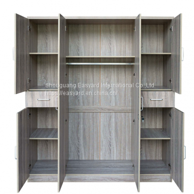 bedroom amoire wood structure home decor wardrobe from China supplier