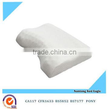 comfortable white cotton cover memory foam head shape pillow