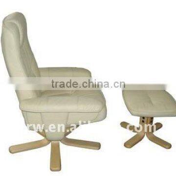 RCH-4232 Hot Sale White Recliner TV Chair With Ottoman